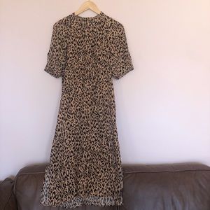 Anthropologie leopard dress worn once